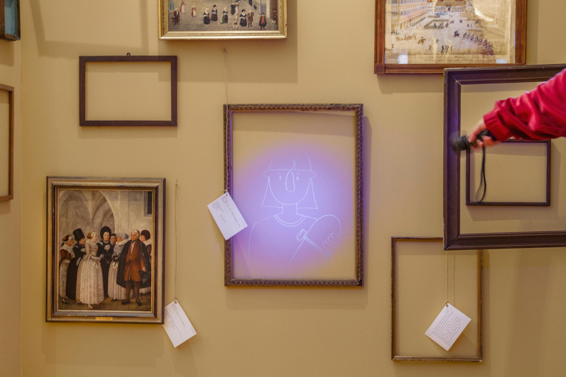 ein verstecktes Portrait